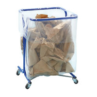 Müllsackhalterung mit Rollen, für 240 l Müllsäcke, Maße (BxHxT): 58 x 99 x 54 cm