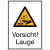 Warn-Kombischild,Folie,Vorsicht! Lauge,13,1 cm x 18,5 cm DIN EN ISO 7010 W023 + Zusatztext ASR A1.3 W023 + Zusatztext