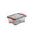rothopro Evo Total robuste Aufbewahrungsbox mit Deckel, Fassungsvermögen: 11,0 l Version: 01 - grau/rot
