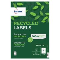 Avery LR7165-15 Recycled Parcel Labels 100 sheets - 8 Labels per Sheet