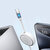 Baseus Free2Draw Mini USB-C – USB-C 100 W 1 m einziehbares Kabel – Weiß