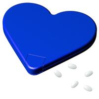 Artikelbild Distributeur de pastilles de menthe "Coeur", standard-bleu PP