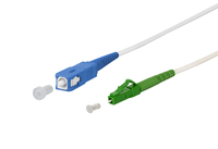 OpDAT Patchkabel SC-S/LC-S APC OS2, weiß, 24,0 m