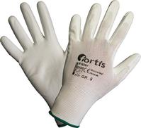 Handschuh Fitter PU/Nylon, Größe 8, weiß, FORTIS