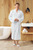 Bademantel Adria Kimono; Kleidergröße L/XL; weiß