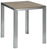 Tisch Artless; 80x72x75 cm (LxBxH); Platte grau, Gestell silber; rechteckig