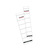 Einsteck-Rückenschild, kurz/schmal, 30 x 190 mm, weiß, Polybeutel mit 10 Stück