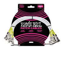 Ernie Ball P06055 Audio-Kabel 0,3 m 6.35mm Weiß, Gelb