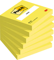 3M 654-NY karteczka samoprzylepna Kwadrat Żółty 100 ark. Samoprzylepny