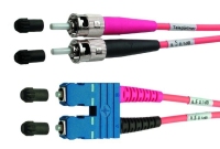 Telegärtner FO Duplex Adaptor Cables 1st 2xST, 2nd end SC Duplex E9/125 2,0 m Glasfaserkabel 2 m