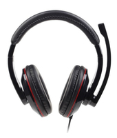 Gembird MHS-U-001 hoofdtelefoon/headset Bedraad Hoofdband Oproepen/muziek Zwart