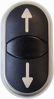 Eaton M22-DDL-S-X7/X7 interrupteur Noir, Chrome