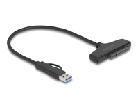 DeLOCK 61042 SATA-kabel 0,3 m SATA 22-pin USB Type-C (USB 3.2 Gen 1) Zwart