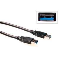 ACT SB3003 USB Kabel 3,00 m USB A Schwarz