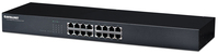 Intellinet 16-Port Gigabit Ethernet Rackmount Switch, 16 Port RJ45 10/100/1000 Mbit/s, IEEE 802.3az Energy Efficient Ethernet, 19" Rackmount, Metallgehäuse