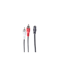 shiverpeaks BS30852 audio kabel 1,5 m 3.5mm 2 x RCA Zwart