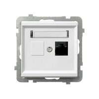 Ospel GPK-1R/K/m/00 prise de courant Blanc