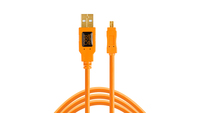 Tether Tools CU8015-ORG USB cable 4.6 m USB 2.0 USB A Mini-USB B Orange