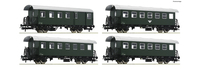 Roco 4-piece set: Ribbed wagons makett alkatrész vagy tartozék Vasúti kocsi