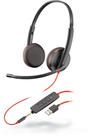 POLY Blackwire C3225 Kopfhörer Kabelgebunden Kopfband Büro/Callcenter USB Typ-A Schwarz