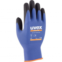 Uvex 60027 Rękawice warsztatowe Antracyt, Niebieski Elastan, Poliamidowy 1 szt.