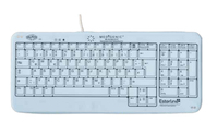 Medigenic Compact Tastatur USB + PS/2 Deutsch Weiß