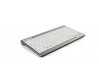 BakkerElkhuizen UltraBoard 950 Wireless Tastatur Bluetooth AZERTY Französisch Hellgrau, Weiß