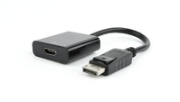 Gembird AB-DPM-HDMIF-002 câble vidéo et adaptateur 0,1 m DisplayPort HDMI Noir