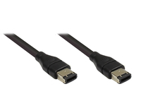 EXSYS EX-K6808 firewire-kabel 8 m 6-p Zwart