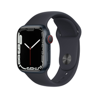 Apple Watch Series 7 OLED 41 mm Digitaal Touchscreen 4G Zwart Wifi GPS