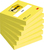 3M 654-NY Klebezettel Quadratisch Gelb 100 Blätter Selbstklebend