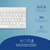 R-Go Tools Ergonomisch toetsenbord R-Go Compact Break, compact toetsenbord met pauzesoftware, QWERTY (NORDIC), Bluetooth, wit