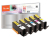 Peach C550XL/C551XL bk, c, m, y, pbk Spar Pack Tintenpatronen