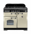 Rangemaster Classic Deluxe 100 Dual Fuel Freestanding cooker Electric Gas Black, Cream A