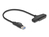 DeLOCK 61042 SATA-Kabel 0,3 m SATA 22-pin USB Type-C (USB 3.2 Gen 1) Schwarz