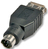 Lindy 70000 tussenstuk voor kabels USB PS/2 Zwart