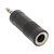 InLine Audio Adapter, 3,5mm Klinke Stecker Stereo an 6,3mm Klinke Buchse Stereo