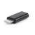 Gembird A-USB-CF8PM-01 changeur de genre de câble USB type-C 8 broches Noir