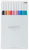 Uni-Ball EMOTT Marker Beige, Grau, Hellblau, Orange, Pink, Rot, Türkis, Violett