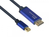Alcasa 4844-SF010B Videokabel-Adapter 1 m Mini DisplayPort HDMI Schwarz, Blau