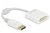 DeLOCK 61010 video kabel adapter 0,15 m DisplayPort DVI-D Wit