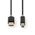 Nedis CCBW60100AT10 USB-kabel 1 m USB 2.0 USB A USB B Antraciet