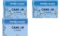 CANSON Papier calque satin, A4, 90 g/m2 (339246700)