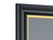 Wandspiegel WANDA Ganzkörperspiegel mit Rahmen in Schwarz & Gold 50x150 cm