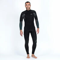 Men's Scuba Diving 5mm Neoprene Wetsuit Scd 900 Black Khaki - 3XL