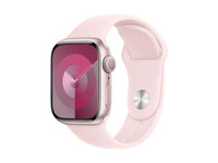 Apple Watch S9 Aluminium 41mm Rosé (Sportarmband hellrosa) M/L