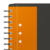 Oxford International A5+ Polypropylen doppelspiralgebundenes Meetingbook, kariert 5 mm, 80 Blatt, grau, SCRIBZEE® kompatibel