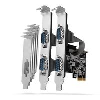 AXAGON PCEA-S4N PCIE VEZÉRLŐ 4X SOROS (PCIe vezérlő négy soros porttal 250 kbps, ASIX AX99100, Normál & alacsony profil)