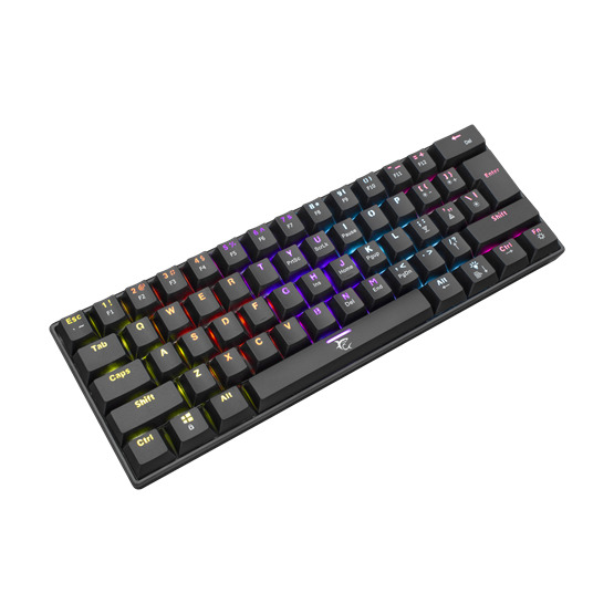 White Shark BILL White Shark GK-2022B SHINOBI fekete mechanikus (blue switch) gamer billentyűzet - US layout