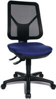 Topstar GmbH Krzesło biurowe obrotowe z podparciem odcinka lędźwiowego niebieski 430-510 mm b